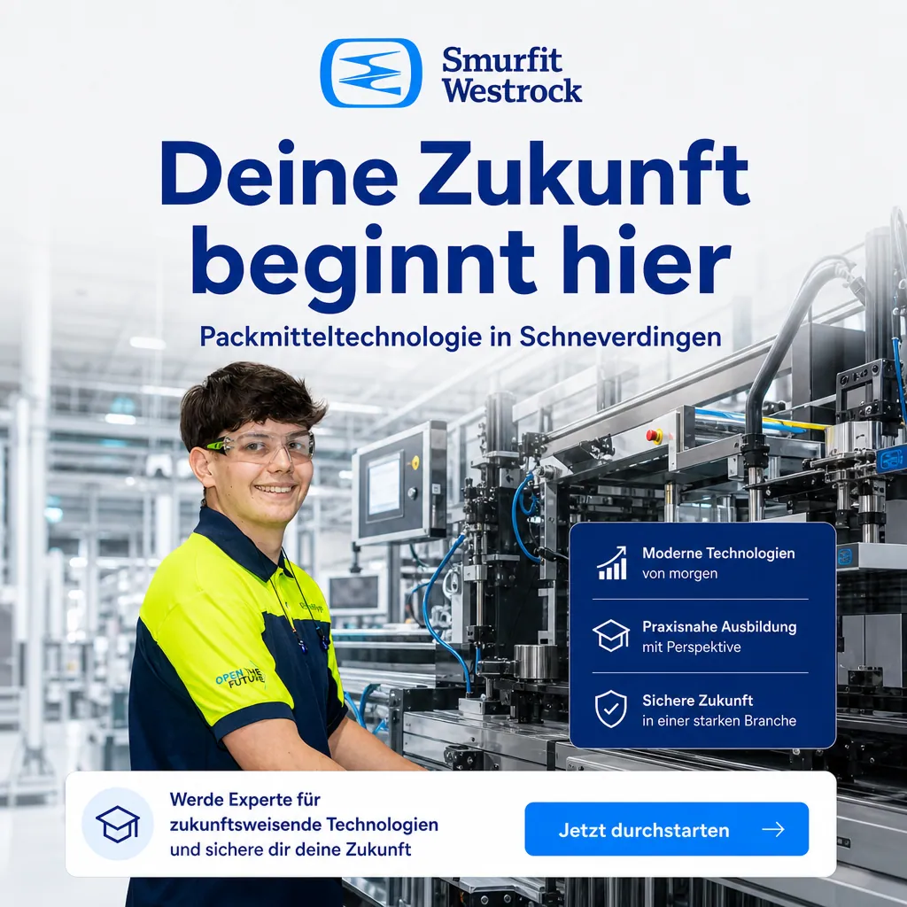 Azubi-Creative für Smurfit Westrock: „Deine Zukunft beginnt hier“, Packmitteltechnologie in Schneverdingen